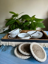 Load image into Gallery viewer, Fringe Tray with Coasters
