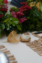 Load image into Gallery viewer, Cane Base with cover, for decor as tea light holder or food set of four