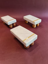 Load image into Gallery viewer, Marble Chowki set of four
