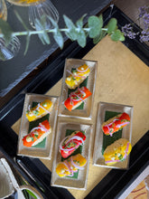 Load image into Gallery viewer, Black &amp; Gold Serving Trays set of two
